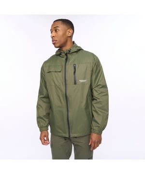 Mens Crosshatch Utilate Jacket in thyme.- Lightweight and durable windbreaker jacket- Bungee cord-adjustable hood- Full zip fastening- Chest patch pocket and zipped pockets- Elasticated cuffs- Bungee cord-adjustable hem.- Breathable mesh lining- Shell: 100% Nylon.  Lining: 100% Polyester- Ref: CH2K124380AAGR