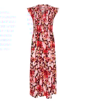 Regular fit,Elastische Taille,Lang,Kurzarm  Schonwäsche 30°, Nicht bleichen, Nicht im Trockner trocknen, Tropnass aufhängen im Schatten, Warm bügeln max. 150° C, Trockenreinigung  100% Viskose (LENZING™ ECOVERO™)