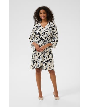 Tight fit,Elastische taille,Boven de knie,3/4 mouwen  Fijne was 30°, niet bleken, niet in de droger drogen, Druipnat ophangen, warm strijken max. 150° C, Droogreiniging  50% Viscose,50% Viscose (LENZING™ ECOVERO™)