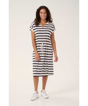 Regular fit,Boven de knie,Kapmouwen  Fijne was 30°, niet bleken, niet in de droger drogen, Druipnat ophangen in de schaduw, koud strijken max. 110° C,   50% Katoen,50% Polyester