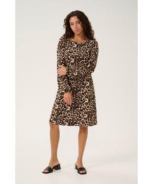 Zally,Feminine,Boven de knie,Lange mouwen  Fijne was 30°, niet bleken, niet in de droger drogen, Druipnat ophangen in de schaduw, koud strijken max. 110° C,   95% Polyester,5% Elastaan