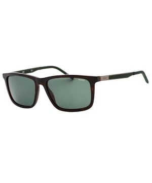 Elevate your style with the Hugo Boss Dark Havana Brown Sunglasses, featuring a sophisticated dark Havana frame paired with green lenses. These sunglasses offer a perfect blend of classic elegance and modern design, providing excellent UV protection while enhancing your visual clarity. Crafted for comfort and durability, they are ideal for daily wear or special occasions. Make a confident statement and protect your eyes with a timeless accessory that complements any outfit effortlessly. Experience the luxury and quality that Hugo Boss is renowned for with these stylish sunglasses. 56X16X145 100% Plastic