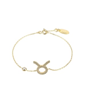 Introducing the Zodiac Horoscope Star Sign Bracelet Taurus! Made of 925 sterling silver, this beautiful bracelet is perfect for anyone born under the sign of Taurus. The gorgeous bracelet features a stunning star sign motif adorned with sparkling white zirconia. Taurus celebrate birthdays April 20 - May 20, and this bracelet makes the perfect gift for that special someone in your life. It's adjustable 14.5cm - 17cm to fit most wrist sizes, and finished with a lobster clasp and weighs 1.9g.Those born under this sign are said to be reliable, determined and patient. They are often associated with the Earth element, which gives them a sense of grounding and stability. Taurus' are said to be good at creating and maintaining long-term relationships, as well as being loyal and supportive friends.Choose from 22ct gold, 22ct rose gold or rhodium plating to match your personal style. Whether you're treating yourself or buying a gift for a special Taurus in your life, this bracelet is sure to be cherished for years to come.