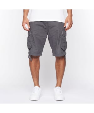 Mens Crosshatch Jamstar Cargo Shorts in charcoal- Zip fly and button fastening- Multi pocket construction with herringbone binding trim- 100% Cotton.  Machine washable.- Ref: CH2R122830AACH