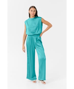 Regular fit,Hohe Taille,Lang  30° waschbar, Nicht bleichen, Nicht im Trockner trocknen, Tropnass aufhängen im Schatten, Kalt bügeln max. 110° C, Trockenreinigung  100% Polyester