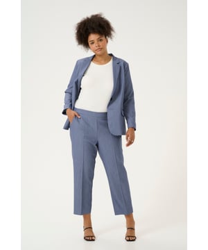 Regular fit,Elastische Taille,Knöchellänge,Gerade  30° waschbar, Nicht bleichen, Nicht im Trockner trocknen, Tropnass aufhängen im Schatten, Kalt bügeln max. 110° C, Trockenreinigung  77% Polyester (Recycelt),18% Viskose,5% Elasthan