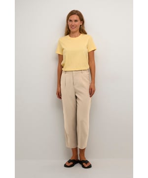 Regular fit,Hohe Taille,Knöchellänge,Tapered  30° waschbar, Nicht bleichen, Nicht im Trockner trocknen, Tropnass aufhängen im Schatten, Kalt bügeln max. 110° C, Trockenreinigung  64% Polyester (Recycelt),33% Viskose,3% Elasthan
