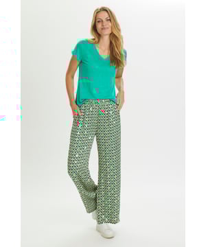 Relaxed fit,Elastische taille,Lange lengte,Straight  Fijne was 30°, niet bleken, niet in de droger drogen, Druipnat ophangen, koud strijken max. 110° C, Droogreiniging  100% Viscose (LENZING™ ECOVERO™)