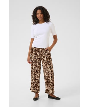 Loose fit,Elastische Taille,Knöchellänge,Culotte Leg  Schonwäsche 30°, Nicht bleichen, Nicht im Trockner trocknen, Liegend trocken im Schatten, Kalt bügeln max. 110° C, Professionelle Reinigung.  100% Viskose (LENZING™ ECOVERO™)
