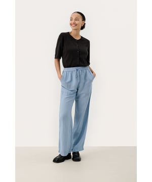 Casual fit,Regular taille,Lange lengte,Straight  Fijne was 30°, niet bleken, niet in de droger drogen, Druipnat ophangen in de schaduw, koud strijken max. 110° C, Droogreiniging  50% Linnen,50% Viscose (LENZING™ ECOVERO™)