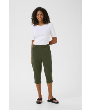Regular fit,Elastische taille,Onder de knie,Slim  Wassen op 30°, niet bleken, niet in de droger drogen, Druipnat ophangen in de schaduw, koud strijken max. 110° C,   76% Polyester (Gerecycled),20% Viscose,4% Elastaan