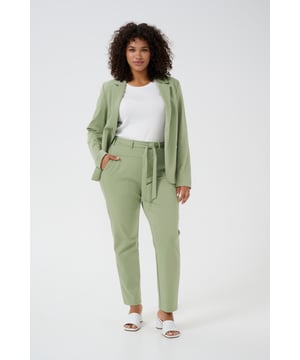 Regular fit,Elastische Taille,Knöchellänge,Tapered  Schonwäsche 30°, Nicht bleichen, Nicht im Trockner trocknen, Tropnass aufhängen im Schatten, Kalt bügeln max. 110° C, Trockenreinigung  76% Polyester (Recycelt),20% Viskose,4% Elasthan