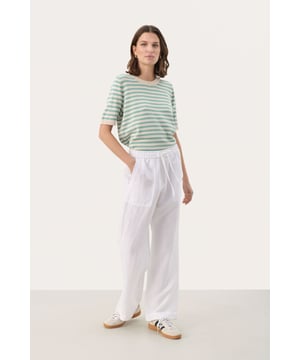 Casual fit,Regular taille,Lange lengte,Straight  Fijne was 30°, niet bleken, niet in de droger drogen, Druipnat ophangen in de schaduw, koud strijken max. 110° C,   50% Linnen,50% Viscose (LENZING™ ECOVERO™)