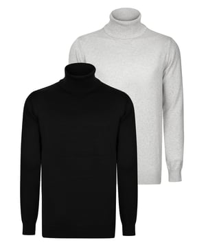 Felix Hardy vereint Eleganz und Komfort mit diesem Herren-Rollkragenpullover Set. Aus 100% Baumwolle gefertigt, bietet er ein natürliches und angenehmes Tragegefühl dank des weichen und strapazierfähigen Stoffes. Der Pullover zeichnet sich durch ein klassisches Rollkragen-Design aus, das einen zeitlosen und vielseitigen Look bietet, der für verschiedene Anlässe geeignet ist. Dieser Pullover ist für ganztägigen Komfort ausgelegt, dank seiner flexiblen Struktur und bequemen Passform. Er lässt sich mühelos mit Jeans, Hosen oder Chinos kombinieren und ist ideal für den täglichen Gebrauch.  Pflegehinweise umfassen Handwäsche oder Maschinenwäsche in kaltem Wasser, Bügeln bei niedriger Temperatur und Vermeidung von Bleichmittel oder chemischer Reinigung. Mit sorgfältiger Liebe zum Detail und hochwertigen Materialien gefertigt, bietet der Herren-Rollkragenpullover von Felix Hardy sowohl Eleganz als auch Komfort und wird zu einem vielseitigen Kleidungsstück in Ihrer Garderobe für die gesamte Saison.