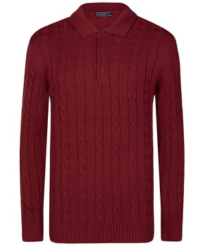 Dieses stilvolle und raffinierte Design vereint Komfort und Qualität. Ideal für die Wintersaison, sorgt seine weiche Textur und robuste Konstruktion an kalten Tagen für Wärme und macht es zu einer vielseitigen Ergänzung für jede Garderobe. Mit Blick auf die neuesten Trends gefertigt, verfügt der Pullover über ein elegantes, dickes Zopfmuster, das eine moderne und schicke Note verleiht. Der Polokragen bietet ein klassisches und vielseitiges Erscheinungsbild, während die langen Ärmel zusätzlichen Schutz und Komfort bieten. Perfekt für den täglichen Gebrauch, lässt sich der Pullover mühelos mit Jeans oder Hosen für einen smart-casual Look kombinieren. Für ein lässiges, aber raffiniertes Ensemble kombinieren Sie den Pullover mit Chinos oder Jeans. Tragen Sie ihn unter einer Jacke oder einem Mantel für zusätzliche Wärme und Stil bei kälterem Wetter. Die Pflege dieses Pullovers ist einfach, Handwäsche wird empfohlen oder Maschinenwäsche in kaltem Wasser im Schonwaschgang. Bei Bedarf auf niedriger Hitze bügeln und auf Bleichmittel und chemische Reinigung verzichten, um die Qualität zu erhalten. Der dicke Zopfmuster Herren-Polopullover mit langen Ärmeln von Felix Hardy besticht durch hochwertige Materialien und sorgfältige Verarbeitung, wodurch er zu einem unverzichtbaren Stück in Ihrer Garderobe diesen Winter wird. Bleiben Sie die ganze Saison über gemütlich und stilvoll!