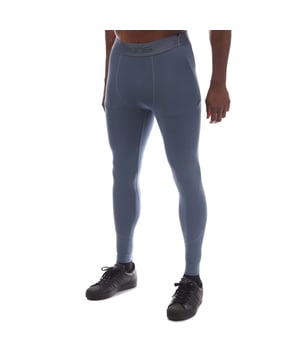 Mens Skins Series-2 Long Tights in blue.- Branded elasticated waistband.- Reflective outline logos.- Squat proof.- Great absorbency and wicking qualities.- 83% Polyester  17% Elastane.- Ref: SW00200010575