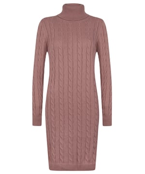 Dieses Kleid verkörpert Felix Hardys unverwechselbare Mischung aus Eleganz und Stil mit einem groben Zopfmuster-Design und einem einzigartigen Rollkragen. Gefertigt aus einer luxuriösen Mischung aus Wolle, bietet es außergewöhnlichen Komfort und Haltbarkeit, gewährleistet Wärme an kalten Wintertagen und wird zu einem unverzichtbaren Bestandteil Ihrer Garderobe. Mit Blick auf die neuesten Trends zeigt das Kleid ein elegantes, grobes Zopfmuster, das einen modernen und schicken Touch verleiht. Der Rollkragen betont das Dekolleté mit einer stilvollen Optik, während die langen Ärmel zusätzlichen Schutz und Komfort bieten. Perfekt für verschiedene Anlässe, lässt es sich mühelos mit Leggings kombinieren oder kann alleine für einen schlanken und eleganten Look getragen werden. Für ein lässiges, aber schickes Ensemble kombinieren Sie das Kleid mit kniehohen oder knöchelhohen Stiefeln. Wechseln Sie nahtlos zur Abendgarderobe, indem Sie es mit Strumpfhosen und Absätzen stylen. In den kälteren Monaten ergänzen Sie Ihr Outfit mit einem dicken Schal und Handschuhen, um warm zu bleiben und gleichzeitig Ihren stilvollen Flair zu bewahren. Die Pflege dieses Kleides ist einfach: Handwäsche wird empfohlen oder Maschinenwäsche in kaltem Wasser im Schonwaschgang. Bei Bedarf bei niedriger Hitze bügeln und auf Bleichmittel und chemische Reinigung verzichten, um die Qualität zu erhalten. Felix Hardys Grobstrick Zopfmuster Damen Rollkragenkleid zeichnet sich durch seine hochwertigen Materialien und sorgfältige Verarbeitung aus und ist ein Muss für die Wintersaison. Bleiben Sie die ganze Saison über gemütlich und stilvoll!