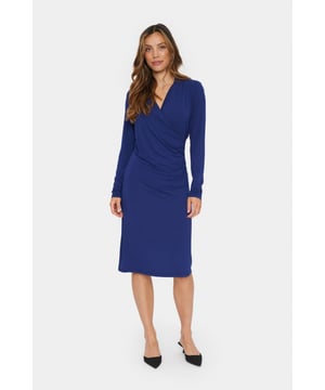 Fitted,Onder de knie,Lange mouwen  Fijne was 30°, niet bleken, niet in de droger drogen, Druipnat ophangen, koud strijken max. 110° C, Niet droog reinigen  95% Viscose (LENZING™ ECOVERO™),5% Elastaan