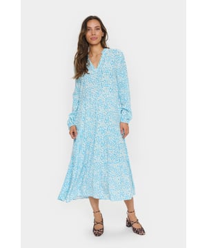 Loose fit,Midi lengte,3/4 mouwen  Fijne was 30°, niet bleken, niet in de droger drogen, Druipnat ophangen in de schaduw, koud strijken max. 110° C, Droogreiniging  100% Viscose (LENZING™ ECOVERO™)