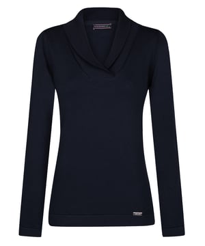 Dieser Pullover ist aus 100% Baumwolle gefertigt, um maximalen Komfort und höchste Qualität zu gewährleisten. Seine weiche Textur und langlebige Konstruktion sorgen für Wärme an kalten Wintertagen. Das Design mit Schalkragen bietet eine elegante und vielseitige Optik, ergänzt durch lange Ärmel für zusätzlichen Schutz und Komfort. Perfekt für den täglichen Gebrauch lässt sich dieser Pullover mühelos mit Jeans, Röcken oder Hosen kombinieren. Für ein lässig-schickes Ensemble stylen Sie ihn mit Skinny-Jeans und Stiefeln oder wählen Sie abendliche Eleganz, indem Sie ihn mit einem Bleistiftrock und Absätzen kombinieren. In den Wintermonaten ergänzen Sie Ihr Outfit mit einem losen Schal, um sowohl Wärme als auch Stil zu gewährleisten. Die Pflege dieses Pullovers ist einfach: Handwäsche wird empfohlen oder Maschinenwäsche in kaltem Wasser. Bei Bedarf bei niedriger Hitze bügeln und auf Bleichmittel und chemische Reinigung verzichten, um die Qualität zu erhalten. Felix Hardys schlichter Damen Langarm Pullover mit Schalkragen besticht durch seine hochwertigen Materialien und sorgfältige Verarbeitung in dieser Wintersaison. Mit seinen eleganten Details und dem vielseitigen Design wird dieser Pullover sicher zu einem unverzichtbaren Bestandteil Ihrer Garderobe und hält Sie die ganze Saison über warm und stilvoll!