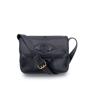 VINTAGE, RRP AS NEW
Timelessly chic with unmistakable vintage charm, this Gucci vintage black leather shoulder bag is a refined piece from an era when craftsmanship spoke louder than logos. Rendered in smooth black leather with subtle embossed detailing on both the flap and adjustable shoulder strap, this bag whispers sophistication without trying too hard. GG - GUCCI logo embossed on the front.  The flap opens with a secure magnetic button to reveal a clever layout: an open pocket tucked just beneath the flap for easy-access essentials, and a plush black suede-lined interior with a zip pocket to keep things discreetly in place.  Elegant and understated, it's the kind of bag that has already lived stories-and is ready to carry a few more. A true vintage gem for the collector who values quiet luxury and classic design. Condition Rating: B - VERY GOOD CONDITIONCondition Details: Gently used. Minimal scratches on leather due to normal use. Some normal wear of use on the internal lining. Please, look carefully at the photos and ask for any detail.Measurements (cm):Depth: 7.6Height: 20.3Length: 25.4Other Details: Dustbag? NoKeys? NoBox? No Measurments:  width: 76 mm length: 254 mm height: 203 mm