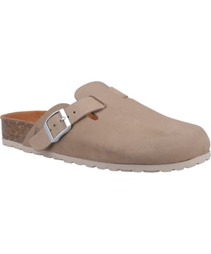 Ein klassischer Mule-Stil mit echtem Wildleder-Obermaterial und konturiertem Wildleder-Fußbett, ist der Bailey eine perfekte lässige Wahl für Besorgungen oder Sommerpicknicks.