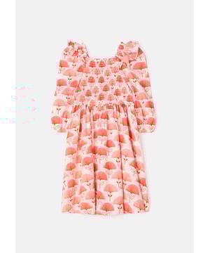 We're serving up freshly picked prints in this gorgous Spring dress. Featuring a soft shirred bodice and pretty frill detail at the shoulder. it's a blooming lovely addition to your wardrobe.