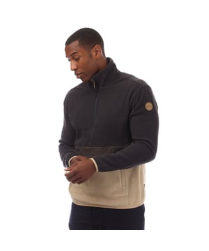 Icepeak fleece for men. Relaxed fit. Elastic cuffs. Two zipped front pockets. This product contains recycled materials  making less of an impact on our environment. The thermal material is warm and lightweight and dries quickly.