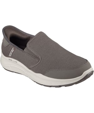 Stap eenvoudig in en ga op pad met de Skechers Hands Free Slip-ins Relaxed Fit: Equalizer 5.0 - Drayze. Ontworpen met onze exclusieve Heel Pillow. Deze vetersloze stijl heeft een gebreid bovenwerk met een gevoerde Air-Cooled Memory Foam comfortzool.