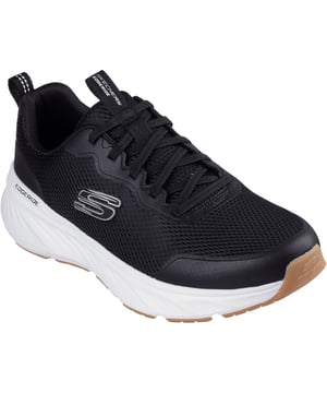 Genießen Sie gut gepolsterte Leistung, während Sie auf Ihren ökologischen Fußabdruck achten, mit den Skechers Edgeride - Rekze. Dieser vegane Sportstil verfügt über ein Obermaterial aus Mesh und synthetischem Überzug mit dehnbaren Schnürsenkeln, eine gut gepolsterte Zwischensohle und eine Air-Cooled Memory Foam-Einlegesohle.