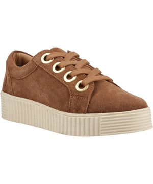 Stand out from the crowd in our on trend Tamsin Trainer, with it's suede upper, oversized eyelet detail, and memory foam comfort insole you'll be on trend and in comfort all day long