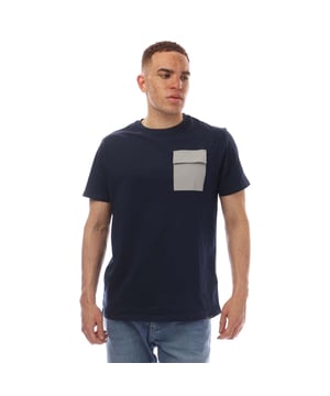Introducing the Limatar Tee  a 100% Cotton crew neck t-shirt with a regular fit for comfort and a modern look. The contrast polyester chest pocket with a Velcro flap adds both style and function. Perfect for everyday wear  this tee pairs easily with denim jeans.