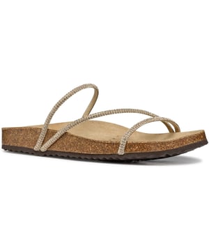 Brionia R brengt comfort van 's ochtends tot 's avonds en is een lichte, ademende sandaal die is ontworpen voor warme stadsdagen. Hij is vervaardigd uit microvezel en heeft een onberispelijke esthetiek die alledaagse outfits een vrouwelijke uitstraling geeft.