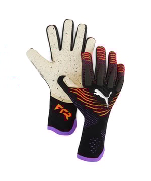 PRODUCT STORY: Unleash your inner football goalkeeper with PUMA's latest gloves. Featuring 4mm ELITE+ DUAL GRIP 2.0 palm latex, a knitted backhand, and latex finger gussets, these gloves offer unparalleled grip, fit, and control. Get ready to own the goal. DETAILS: Latex finger gussets and wrist support construction for freedom of movement; Dual Grip 2.0 palm latex provides excellent grip in all conditions for superior ball control; Negative cut design and knitted backhand offer a tight, customised fit and high reactivity; Thumb wrap and grip yarns enhance ball contact and control for goalkeepers; PUMA Cat logo.