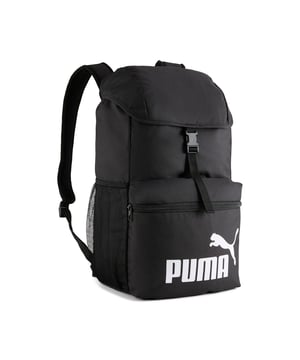 PRODUCT STORY: Hooded and equipped for adventure, this backpack keeps essentials secure on the move. Adjustable straps, multiple pockets and a buckle-release main compartment offer organisation and easy-access in an instant. Built for life's everyday journeys. FEATURES & BENEFITS: Made with at least 70% recycled materials. DETAILS: Hooded top construction; Release buckle and adjustable bungee cord; Zip opening into front pocket; Side mesh pocket; PUMA branding details; Volume: 25L; Dimensions: H45cm x W26cm x D19cm.