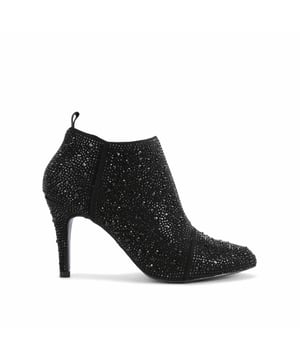 The KG Kurt Geiger Skyla ankle boot is crafted from a fabric embellished completely in crystals. Heel height: 8.5cm.