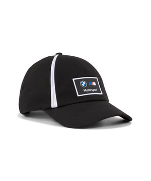 PRODUCT STORY: Show your passion for BMW M Motorsport with this cap featuring a woven label, pre-curved visor, and PUMA Cat on the metal closure. The low-profile, unstructured design and premium adjustable closure ensure a perfect fit for any activity. FEATURES & BENEFITS: Made with at least 20% recycled cotton. DETAILS: Regular fit; Unstructured cap; 6-panels design; BMW M MOTORSPORT woven label; PUMA branding details.