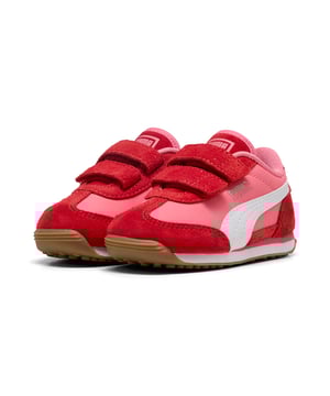 PRODUCT STORY: Born in the '70s as a running shoe, the PUMA Easy Rider was a fan favourite because of its sleek design and bouncy, shock-absorbing sole. Over the decades it made its move from the track to the streets, securing its place as a classic streetwear staple. Today the Easy Rider is back with fresh colours and retro running vibes, ready to be remixed and reinterpreted by a new generation. This version features a sweet heart-shaped PUMA logo. DETAILS: Regular width; Textile upper; Hook-and-loop closure; PUMA branding details; PUMA Toddlers: Recommended for toddlers between 0 and 4 years.