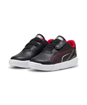 PRODUCT STORY: Unleash your inner speedster with PUMA's Ferrari collaboration. Sleek synthetic upper, rubber sole, and Ferrari's iconic colours make every step a statement. Perfect for those who live life in the fast lane and love to stand out. FEATURES & BENEFITS: The upper of the shoes is made with at least 20% recycled materials. DETAILS: Regular width; Synthetic upper; Elasticated closure for quick on-and-off; Rubber outsole; Iconic Scuderia Ferrari colours; PUMA Toddlers: Recommended for toddlers between 0 and 4 years.