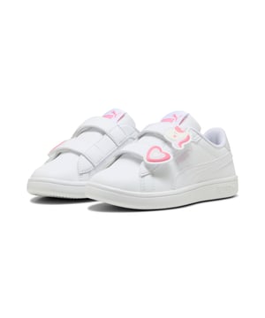PRODUCT STORY: The PUMA Smash 3.0 L is the next generation in the PUMA Smash iconic franchise. This updated execution features a soft tumbled leather upper with an updated eyeletstay design, a stitched-through padded collar and a new heel design with its FOT Cat branding to give a fresh take to this classic look, further emphasised by the fancier Formstrp.&nbsp; FEATURES & BENEFITS: The upper of the shoes is made with at least 20% recycled materials and the bottom is made with at least 10% recycled materials.. DETAILS: Hook-and-loop closure; Sequins on the closure; PUMA branding on the tongue; PUMA branding printed on the quarter and heel; PUMA Toddlers: recommended for children 0 to 4 years old; 96.87% Synthetic, 3.13% Textile.