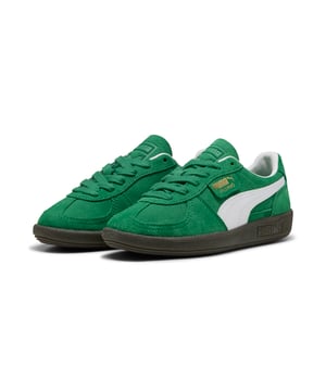 PRODUCT STORY: A terrace legend from our archives returns: The Palermo. The silhouette debuted back in the early '80s, where it quickly became a staple among the terrace crowds in British football stadiums. Now, we ive brought it back for the fans. Like the original, the Palermo is complete with its signature tag at the upper, a T-toe construction, and, of course, the classic gum sole. FEATURES & BENEFITS: PUMA is leather products support responsible manufacturing via the Leather Working Group. DETAILS: Leather upper; Synthetic lining; Debossed and foil-printed PUMA branding on quarter panel tab and heel cap; Leather-coated Formstrip; Rubber midsole; Rubber outsole; PUMA Youth: Recommended for older kids between 8 and 16 years.