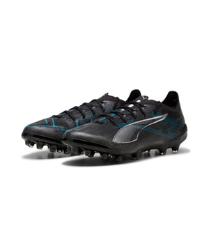 PRODUCT STORY: Fasten your seatbelt and unleash your speed. Designed for agility and control, these boots feature a high-performance outsole for optimal traction on artificial grass and Ortholite cushioning for a secure fit. The ULTRA 5 ULTIMATE puts the speed and sensation of a finely tuned machine at your feet. Play at full throttle. FEATURES & BENEFITS: Upper made with at least 50% recycled materials; STABILITY: PWRTAPE SQD support frame stabilizes the foot inside of the boot without hindering agility and freedom of movement; TRACTION: High-performance outsole with rounded studs is designed to be durable and provide optimal traction on artificial grass. DETAILS: Ortholite O-Thermâ„¢ aerogel-infused insole keeps the foot cool and comfortable; High-performance outsole with rounded studs offers optimal traction on artificial grass; PWRTAPE SQD support frame stabilises the foot without compromising agility; GripControl Pro skin for decisive command over the ball; Regular to narrow fit; AG: Suitable for use on hard natural surfaces and artificial grass (2G).