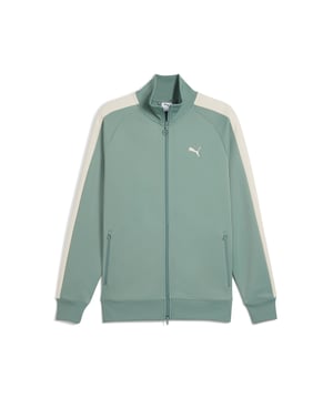 PRODUCT STORY: Experience the legacy with this track jacket featuring iconic 7cm stripes. With a two-way zipper, zip pockets, and ribbed cuffs, it's perfect for both city streets and training grounds. Embrace the heritage and make a statement with PUMA. FEATURES & BENEFITS: Made with at least 50% recycled materials. DETAILS: Regular fit; Spacer fabric; Zip pocket, side pocket; Stand up collar; Full zip; Long sleeves.
