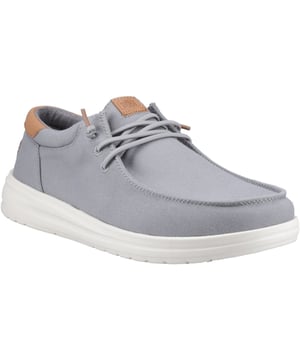 These comfy kicks boast a lightweight, flexible outsole for featherweight comfort and grip bottom for added traction. Soft canvas upper, heel and lining with leather details elevate your look, while our easy-on system keeps things effortless.