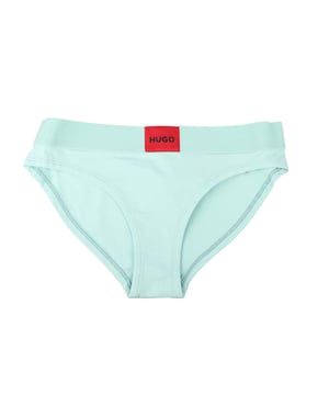 High-waisted briefs by HUGO  crafted in stretch jersey with a red logo label on the waistband for a signature finish.