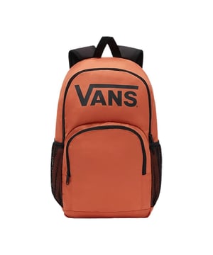 The Vans Alumni Pack 5 Backpack is a versatile and stylish accessory designed for everyday use. Made from durable, water-resistant 100% polyester, this backpack ensures your belongings stay safe and dry.
It features a spacious main compartment with a dedicated laptop sleeve that fits most 15-inch laptops, along with a front organizer pocket for smaller essentials. A side water bottle pocket adds convenience, while padded shoulder straps provide all-day carrying comfort. With its sleek design and Autumn Leaf Orange colorway, this backpack combines practicality and timeless style, perfect for work, school, or travel.
Key Features:
Water-resistant 100% polyester construction.
Laptop compartment fits most 15-inch laptops.
Front organizer pocket and side water bottle pocket.
Padded shoulder straps for comfort.
Dimensions: 42.5 x 32.4 x 12.1 cm.
This backpack is an ideal choice for those seeking a balance of functionality and modern design.