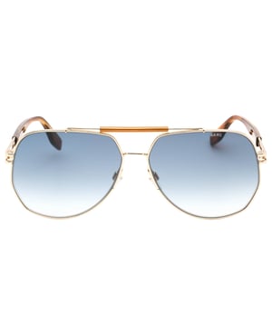 Discover the Marc Jacobs DK Blue SF Lens Beige Sunglasses, a stylish accessory designed for men who appreciate both fashion and function. Featuring a sophisticated beige horn frame paired with dark blue lenses, these sunglasses offer excellent sun protection while enhancing your look with a modern edge. Crafted with attention to detail, they provide comfort for all-day wear and durability for everyday use. Elevate your style effortlessly with this iconic Marc Jacobs design that blends classic elegance with contemporary flair. Perfect for any occasion, these sunglasses are a must-have addition to your collection. 100% Metal
61X13X145