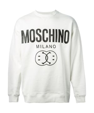 Elevate your wardrobe with the Moschino Double Smiley White Jumper, a perfect blend of playful design and premium comfort. Crafted from soft, high-quality fabric, this jumper features Moschino's iconic double smiley graphic that adds a fun, contemporary edge to your look. Its crisp white color makes it versatile for any casual occasion, while the relaxed fit ensures all-day comfort. Whether paired with jeans or layered under a jacket, this jumper effortlessly combines style and ease, making it a must-have statement piece for those who appreciate bold fashion with a lighthearted twist.1001 WHITE JUMPER MALE, Made in Portugal, 100% Cotton