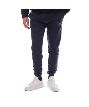 Heren Lee Fall Lounge Pants in denim.- Elastische taille met koord.- Zijzakken.- Achterzak.- Logo print.- Geribde boorden.- Normale taps toelopende pasvorm.- 100% Katoen.- Ref: N538008LEEDEN