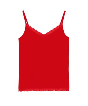 A loose-fitting summer camisole, featuring delicate spaghetti straps which can be adjusted to your shape. Layer under our knitwear range for a touch of femininity, texture and all important pop of colour!